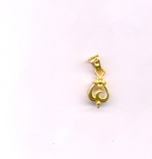 GOLD PENDENT CASTING FANCY