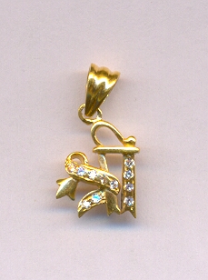 GOLD PENDENT DESIGNER GENERAL
