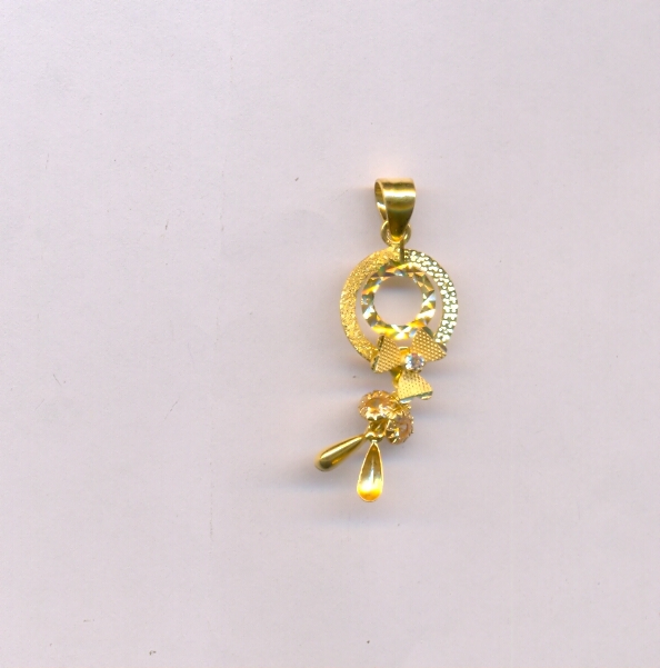 GOLD PENDENT PLAIN EXCLUSIVE