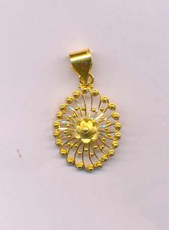 GOLD PENDENT PLAIN EXCLUSIVE