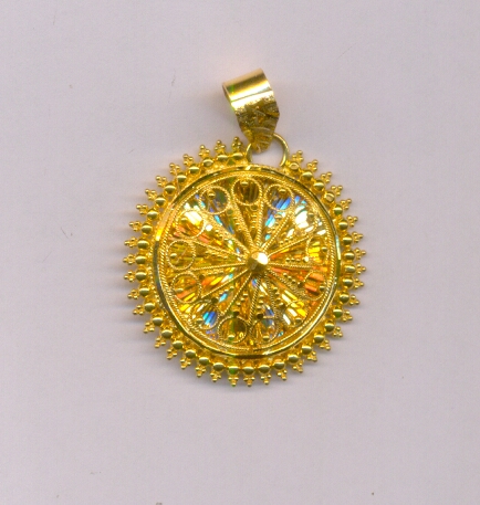 GOLD PENDENT PLAIN EXCLUSIVE