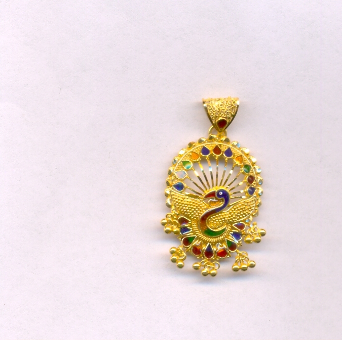 GOLD PENDENT PLAIN FANCY