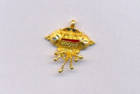 GOLD PENDENT PLAIN FANCY