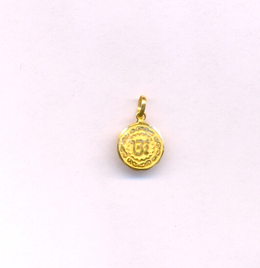 GOLD PENDENT PLAIN FANCY