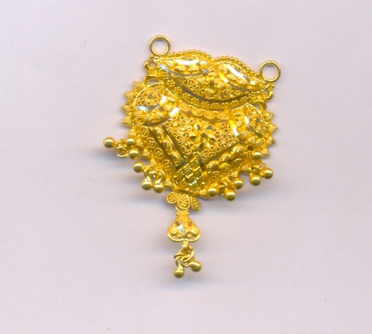 GOLD PENDENT PLAIN FANCY