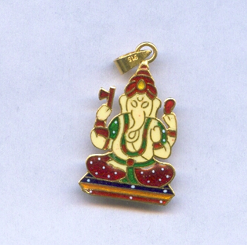 GOLD PENDENT PLAIN FANCY