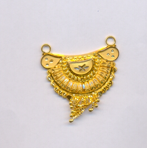 GOLD PENDENT PLAIN FANCY