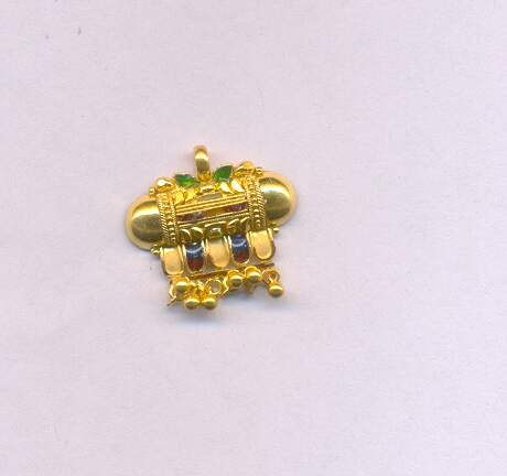 GOLD PENDENT PLAIN FANCY
