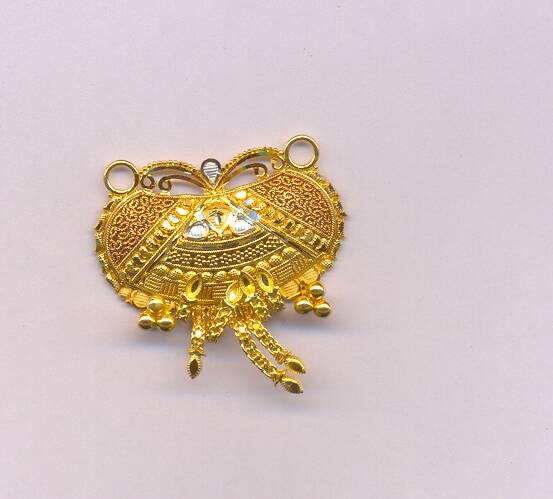 GOLD PENDENT PLAIN FANCY