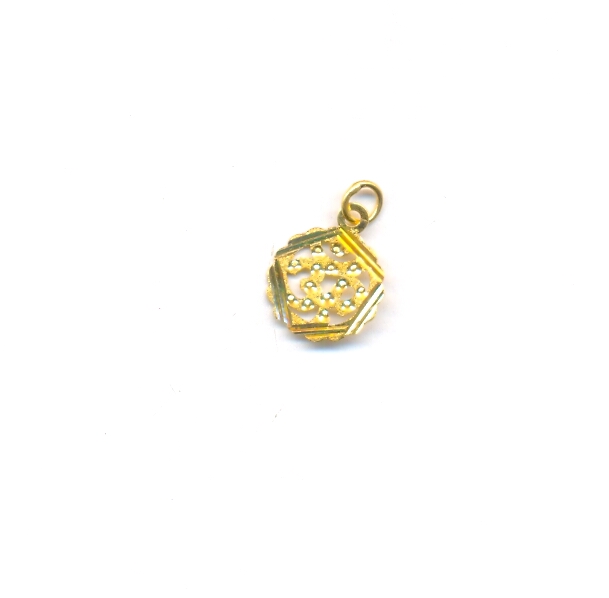 GOLD PENDENT PLAIN FANCY