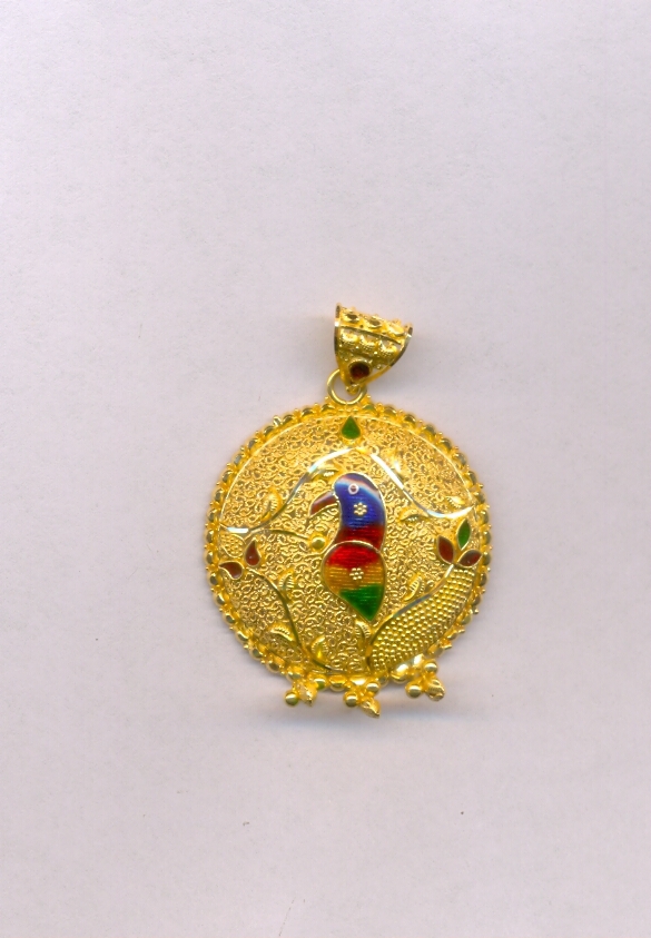 GOLD PENDENT PLAIN FANCY