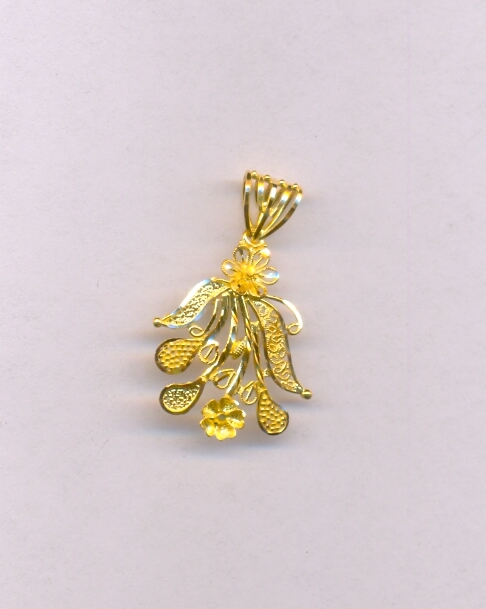 GOLD PENDENT PLAIN FANCY