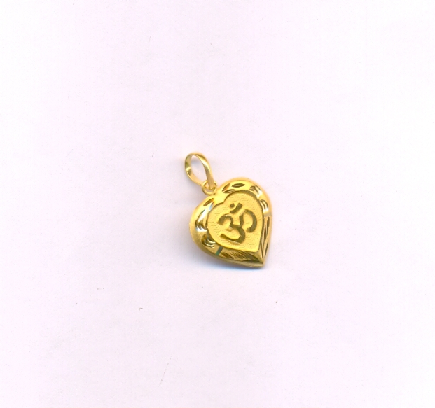 GOLD PENDENT PLAIN FANCY