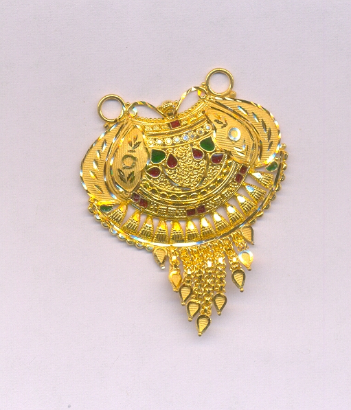 GOLD PENDENT PLAIN FANCY