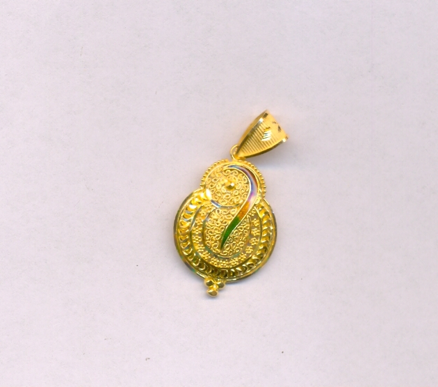 GOLD PENDENT PLAIN FANCY
