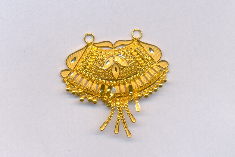 GOLD PENDENT PLAIN FANCY