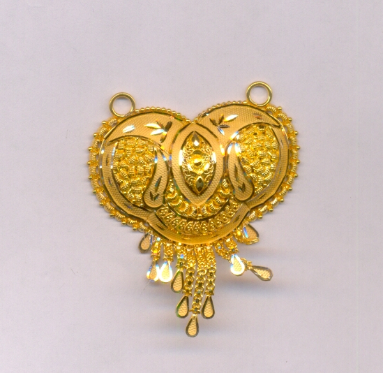 GOLD PENDENT PLAIN FANCY