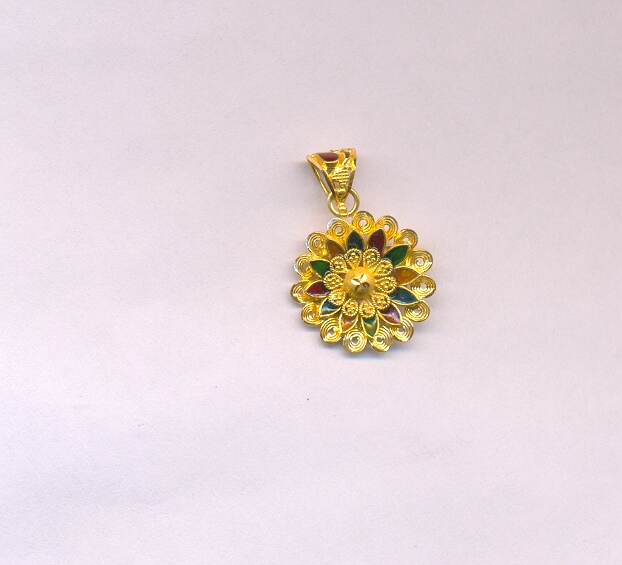 GOLD PENDENT PLAIN FANCY