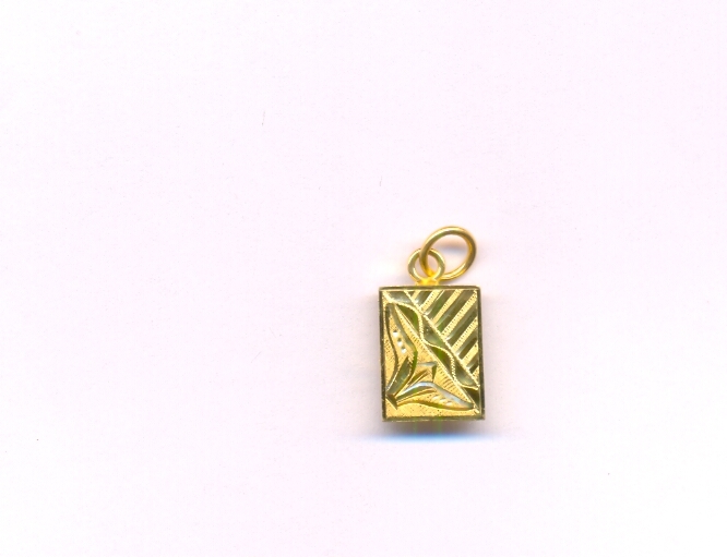 GOLD PENDENT PLAIN FANCY
