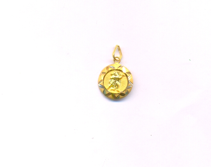 GOLD PENDENT PLAIN FANCY