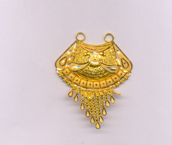 GOLD PENDENT PLAIN FANCY
