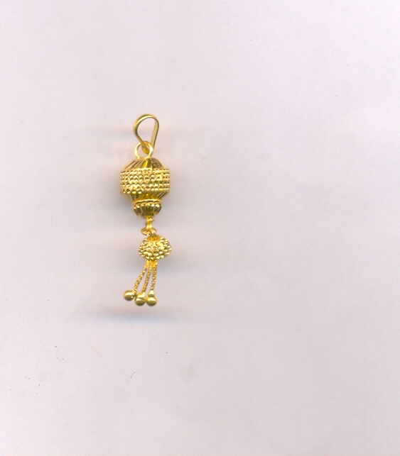 GOLD PENDENT PLAIN FANCY
