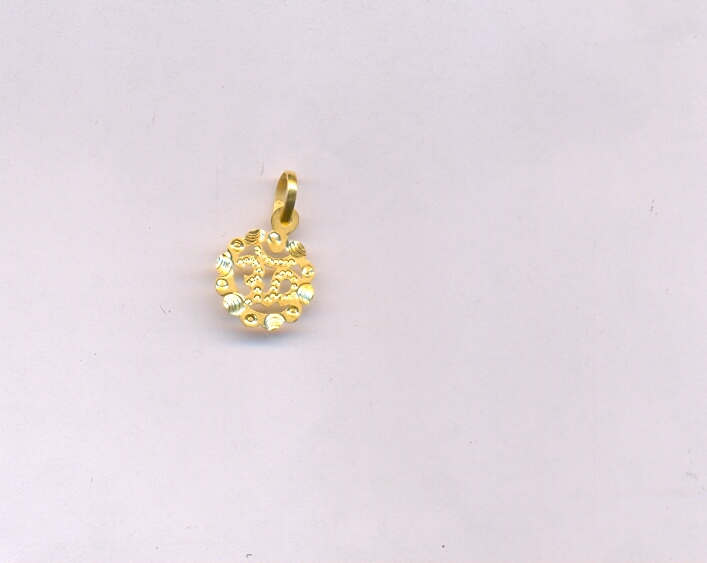 GOLD PENDENT PLAIN FANCY