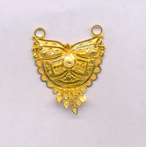 GOLD PENDENT PLAIN FANCY