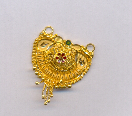 GOLD PENDENT PLAIN FANCY