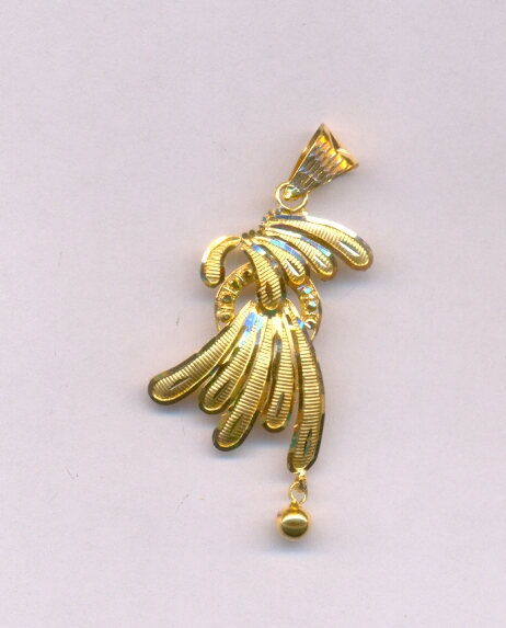 GOLD PENDENT PLAIN FANCY