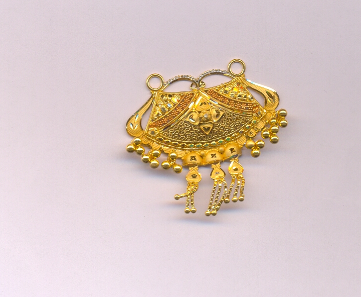 GOLD PENDENT PLAIN FANCY