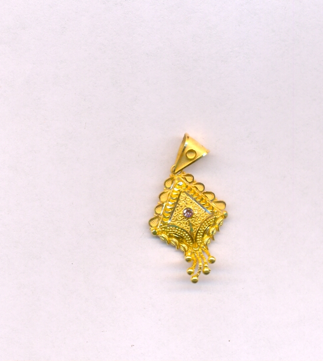 GOLD PENDENT PLAIN FANCY