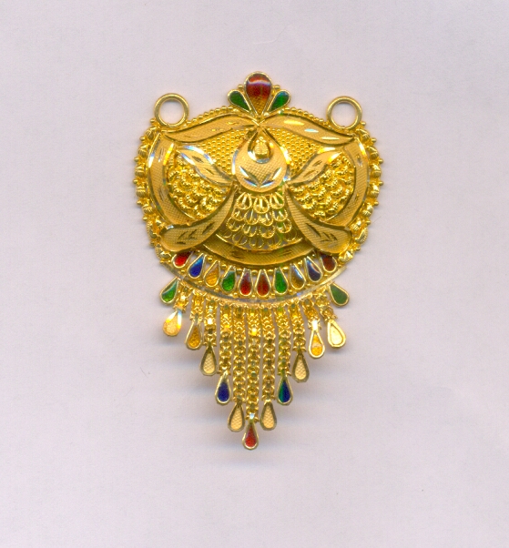 GOLD PENDENT PLAIN FANCY