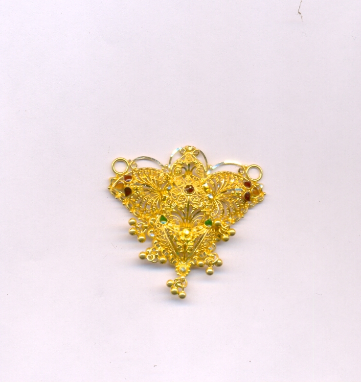 GOLD PENDENT PLAIN FANCY