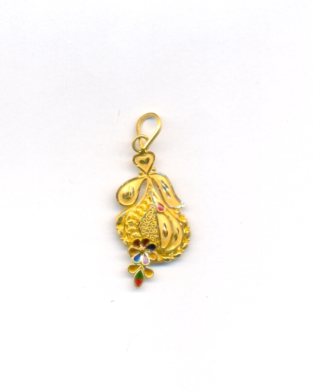GOLD PENDENT PLAIN FANCY