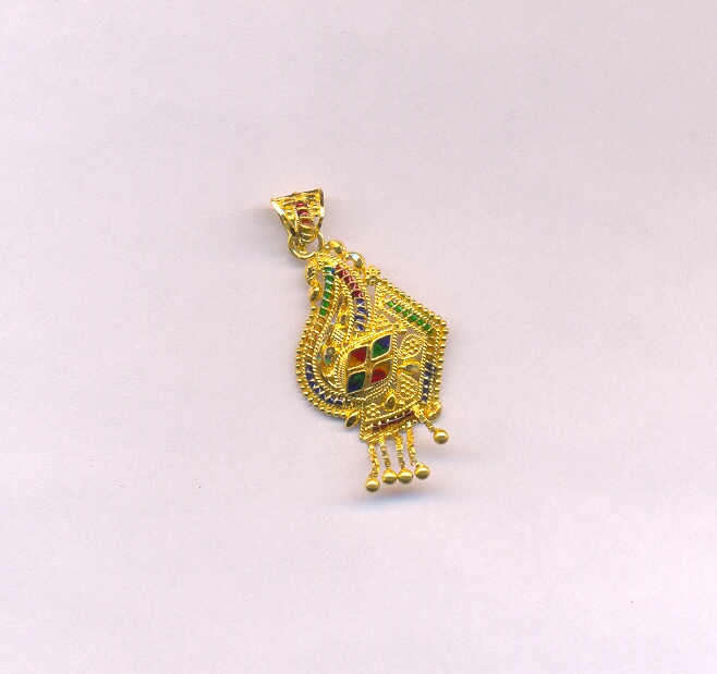 GOLD PENDENT PLAIN FANCY