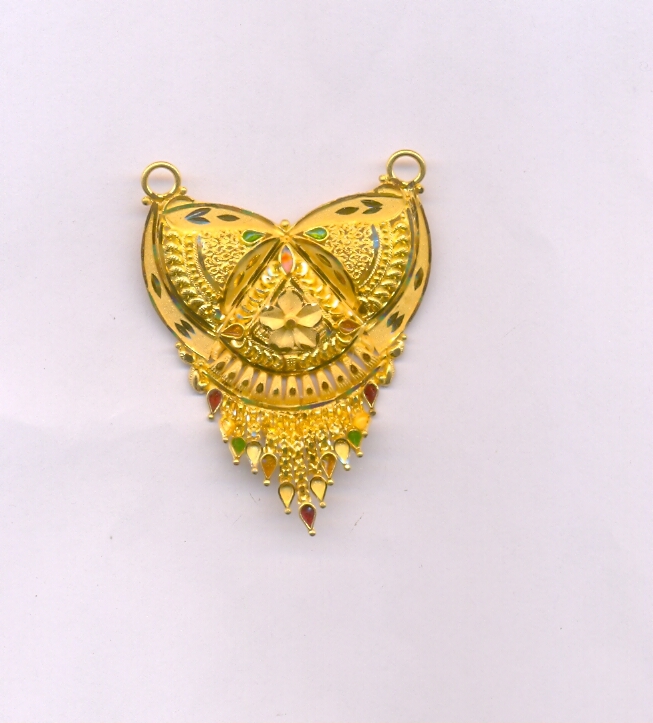 GOLD PENDENT PLAIN FANCY