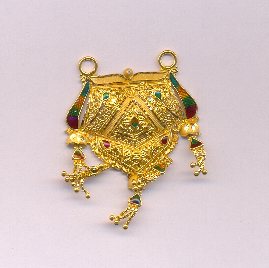GOLD PENDENT PLAIN FANCY