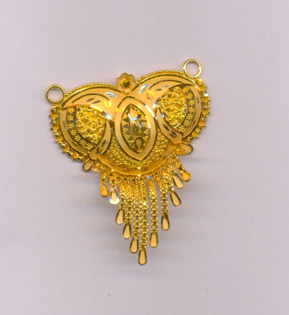 GOLD PENDENT PLAIN FANCY