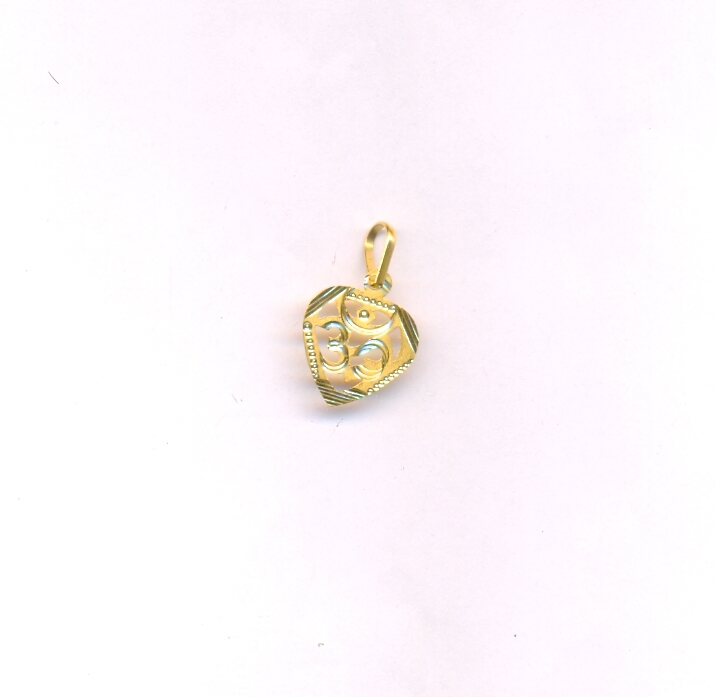GOLD PENDENT PLAIN FANCY