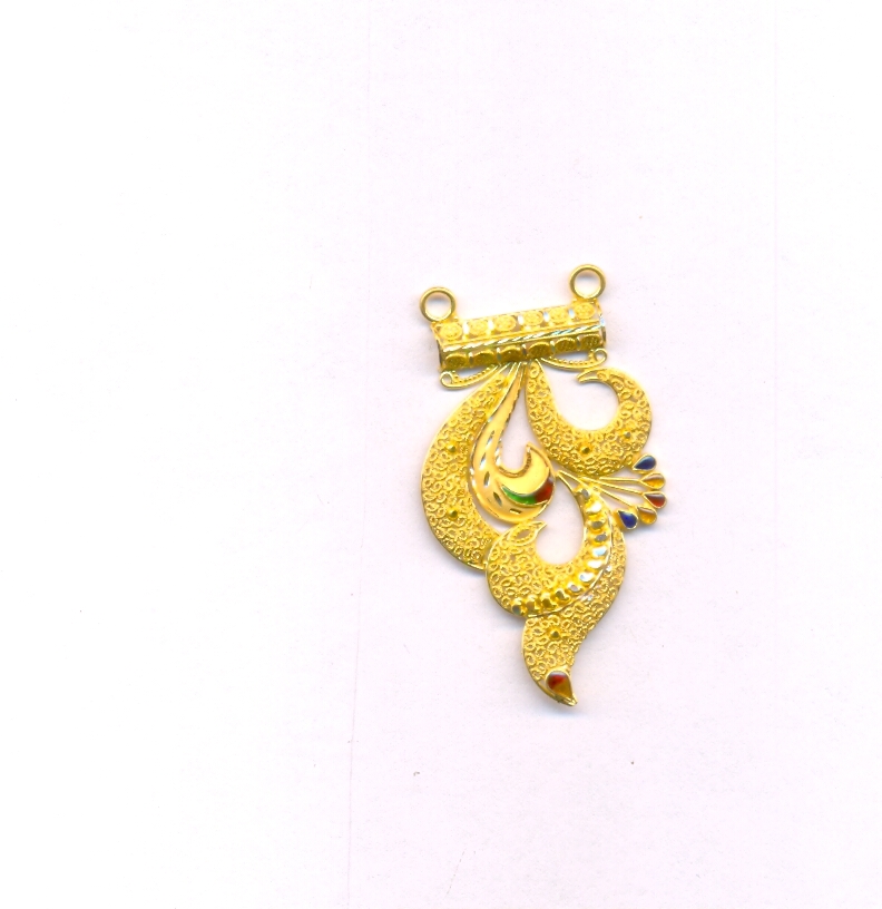 GOLD PENDENT PLAIN FANCY