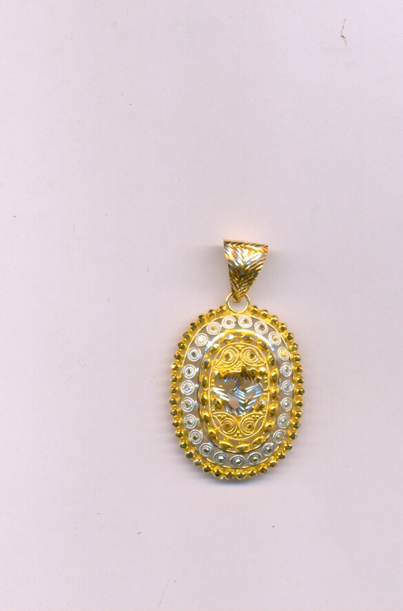 GOLD PENDENT PLAIN FANCY