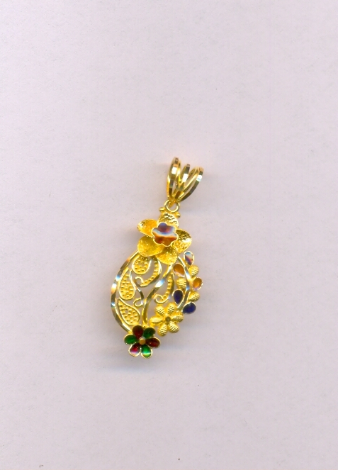 GOLD PENDENT PLAIN FANCY