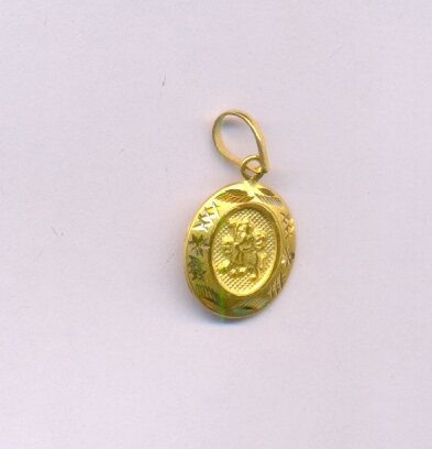 GOLD PENDENT PLAIN FANCY