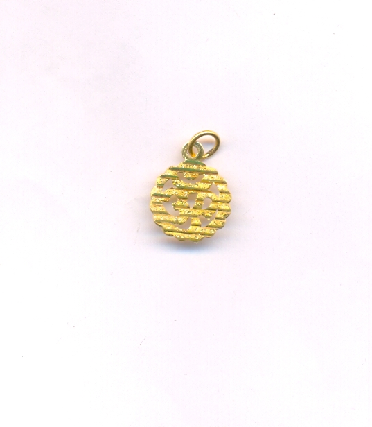 GOLD PENDENT PLAIN FANCY