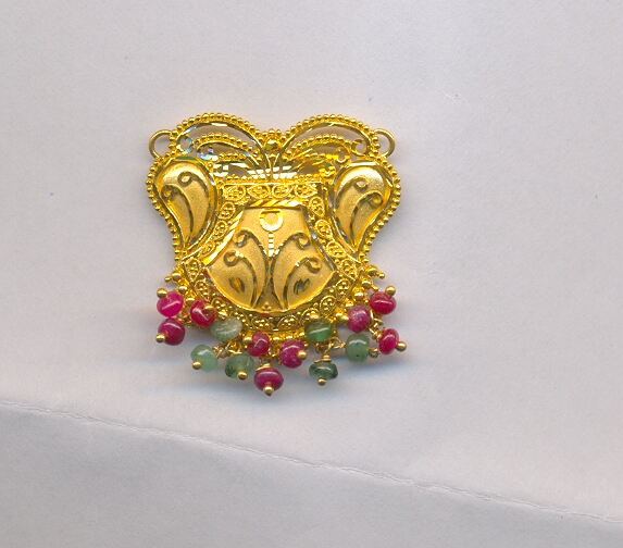 GOLD PENDENT PLAIN FANCY