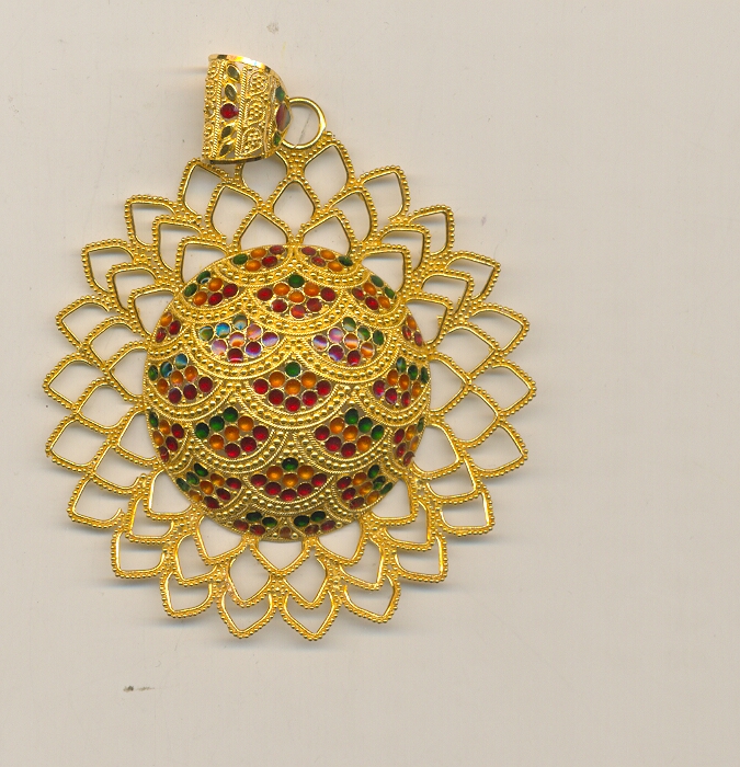 GOLD PENDENT PLAIN FANCY