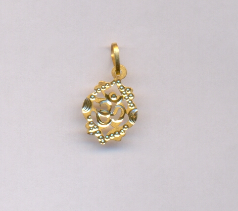 GOLD PENDENT PLAIN FANCY