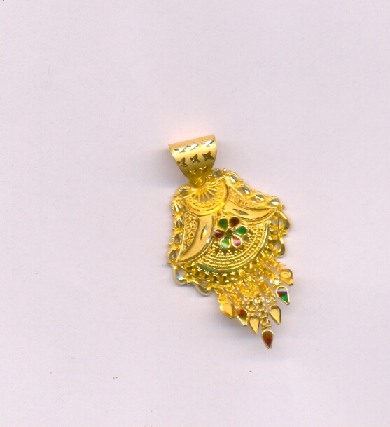 GOLD PENDENT PLAIN FANCY