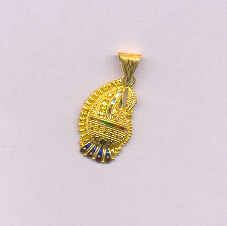 GOLD PENDENT PLAIN FANCY